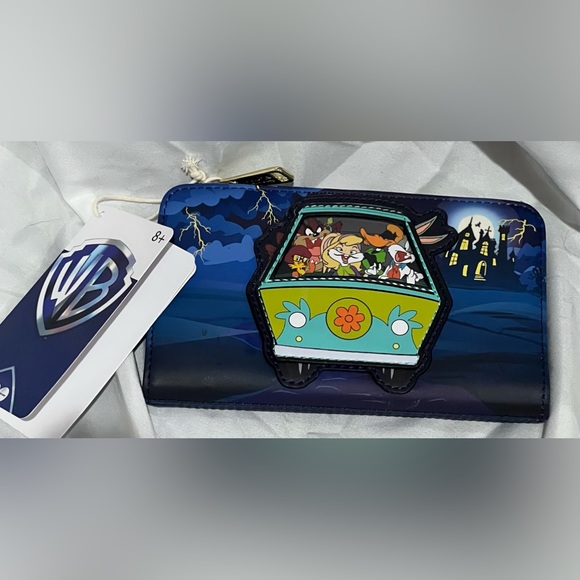 NWT Loungefly Warner Brothers Scooby/looney tunes 100th anniversary wallet - Picture 5 of 12